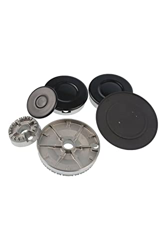 Burner Hat Set Cooker Oven Hob Cap Cover Flame Gas Crown Kitchen Accessories Quality Compatible For Many Ovens 8 Pcs stove knob