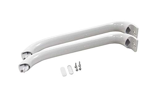 2 pcs Length Door Handle Kit for Bosch Fridge Freezers White 315mm Alt to 369542, 00369542