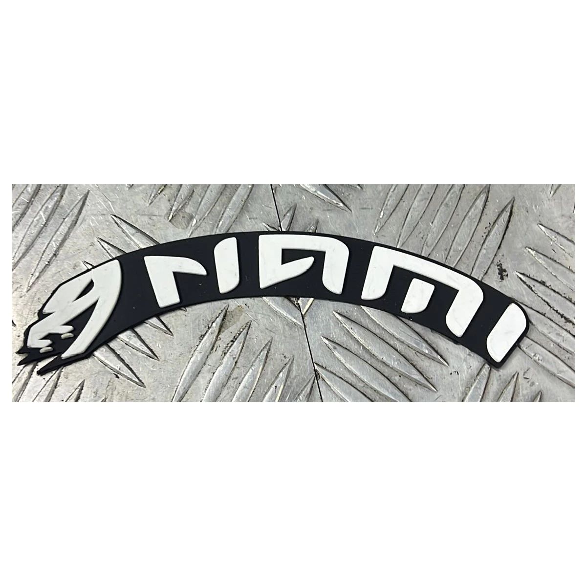 NAMI Premium Rubber Handwriting Motorcycle Decal - 1 inch x 2.5 cm - 4 Pcs - 18 cm Length